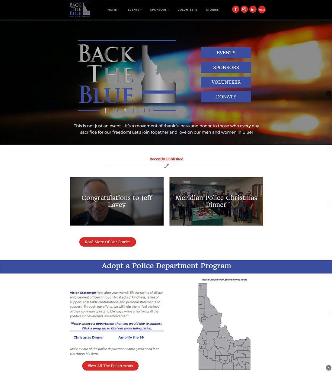 Homepage image of Back the Blue Idaho