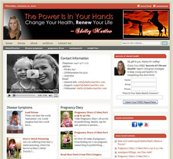 Custom theme modification at ShelleyMartlew.com